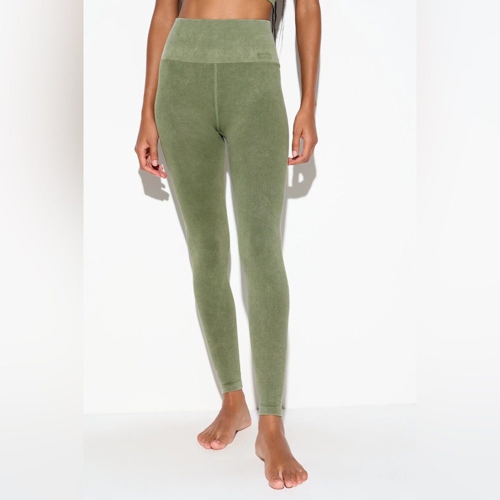 Spiritual Gangster Love Mineral Wash Rib Leggings